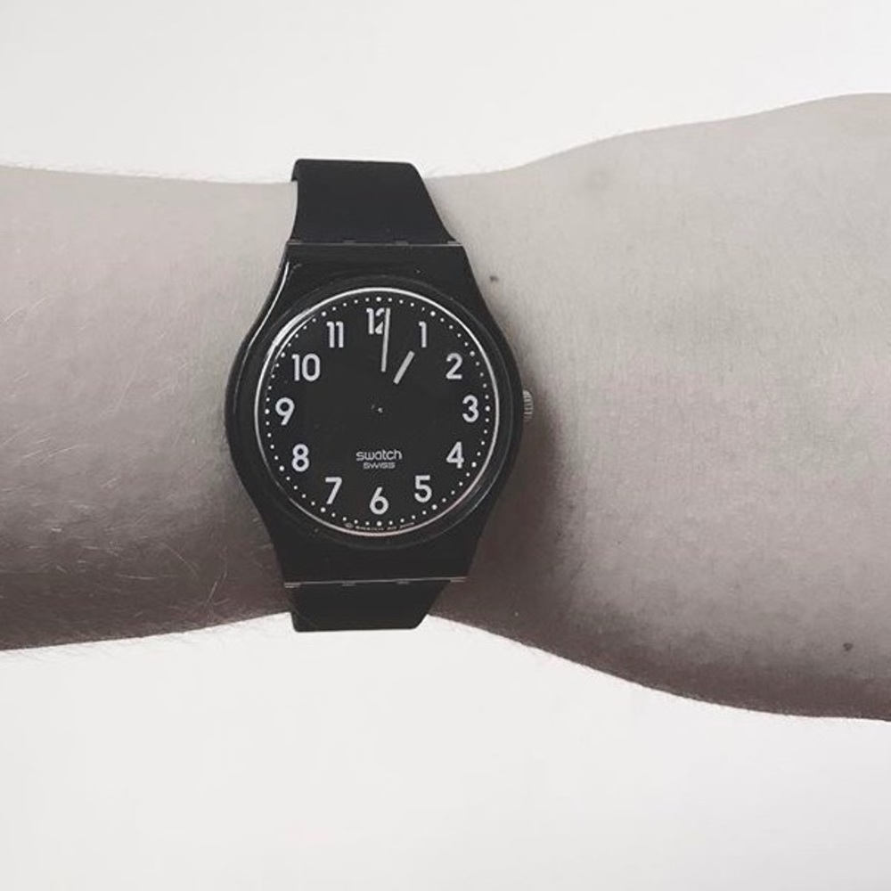 Swiss Swatch Black from ITALY 🇮🇹